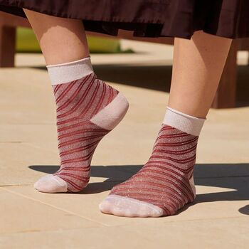 Elisa Glitter Short Socks, 3 of 12