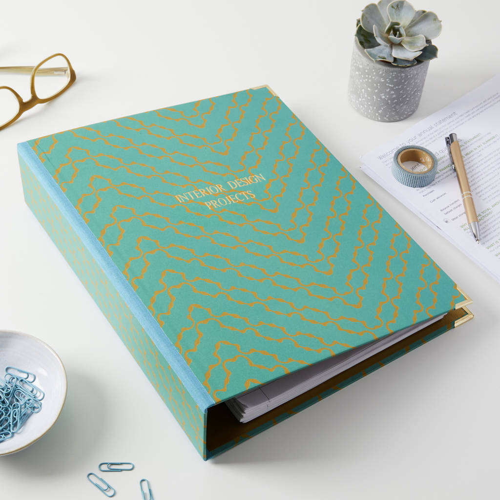 decorative lever arch file by harris & jones