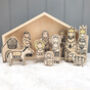 Christmas Nativity Scene With Figures, thumbnail 1 of 3