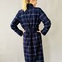 Dressing Gown In Check Brushed Cotton, thumbnail 11 of 12