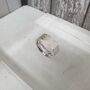 Personalised Sterling Silver Ring With Textured Surface, thumbnail 4 of 12