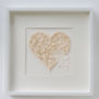 Handmade 3D Framed Wedding Butterfly Heart Artwork, thumbnail 1 of 3