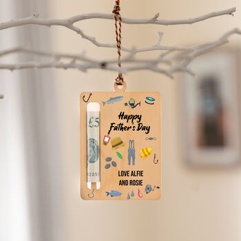 Personalised Fishing Fund Money Gift Holder, 2 of 5