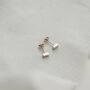 Recycled 9ct Gold Block Studs, thumbnail 1 of 4