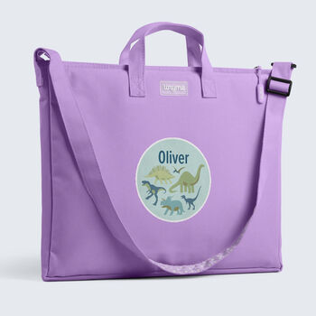 Personalised Dinosaurs Design Kids Book Bag, 7 of 9