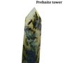 Prehnite Crystal Tower, thumbnail 1 of 7