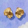 Yellow Gold Vermeil, Terra Statement Earrings, thumbnail 2 of 5