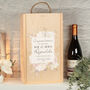 Blush Flowers Wedding Gift Bottle Box With Two Glasses, thumbnail 5 of 5