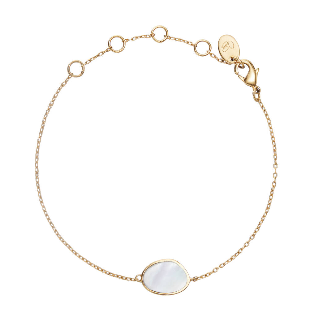 Personalised Mother Of Pearl Origin Chain Bracelet By Merci Maman ...