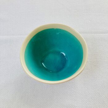 Porcelain Turquoise Serving Bowl / Platter, 11 of 12