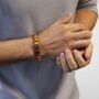 Mens Jasper And Cedarwood Bracelet For Grounding And Vitality, thumbnail 1 of 5