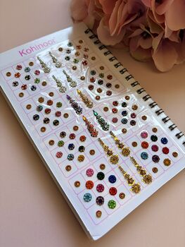 Fancy Assorted Designs Six Page Bindi Booklet, 5 of 10