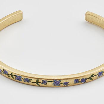 Gold Forget Me Not Bangle, 6 of 9