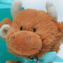 Highland Brown Cow With Valentine Heart, To The Mooooon, thumbnail 5 of 7