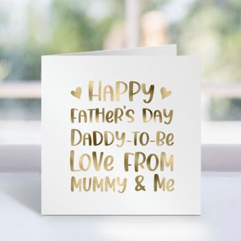 First Happy Father's Day Love Mummy And Me Card, 6 of 6