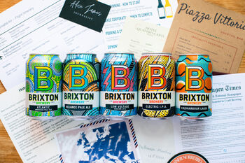 Personalised Escape Room, Brixton Beer Gift Set Hamper, 2 of 8
