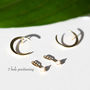 Sterling Silver 18ct Gold Delicate Ear Jacket, thumbnail 7 of 8