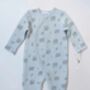 New Baby Boy Polar Bear Winter Quilted Sleepsuit, thumbnail 2 of 6