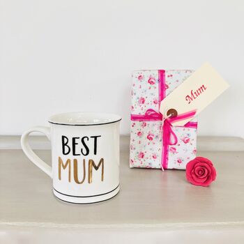 Best Mum Porcelain Mug ~ Boxed, Wrapped, 2 of 4