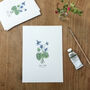 ‘Sweet Violet’ Wildflower Botanical Giclée Art Print, thumbnail 3 of 3