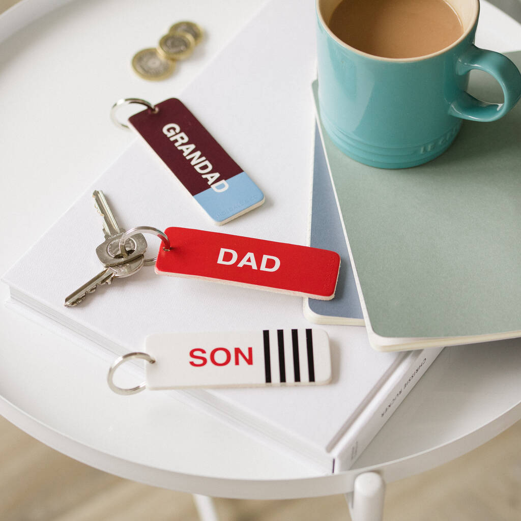 Personalised Football Team Leather Keyring By Holdall & Co