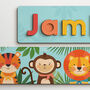 Personalised Wild Things Wooden Name Puzzle, thumbnail 2 of 6
