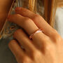 Infinity Ring In Rose Gold Vermeil And Silver, thumbnail 1 of 4