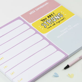 Stupendously Strong Weekly Planner Notepad, 4 of 5