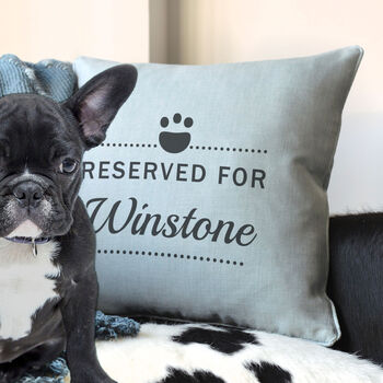 Personalised Reserved For Pet Cushion, 5 of 7
