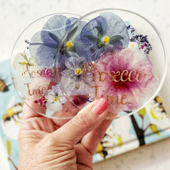 Personalised Fresh Flower Coasters, 3 of 7