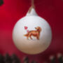 Red Setter Ceramic Round Bauble, thumbnail 1 of 5