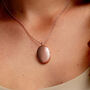 Four Photo Oval Locket – 18 K Rose Gold Plated, thumbnail 6 of 9