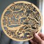 Wooden Bible Verse Plaque When You Go Through Deep Waters I Will Be With You, thumbnail 1 of 3