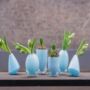 Evita Mouthblown Glass Vases With Feet, thumbnail 1 of 8