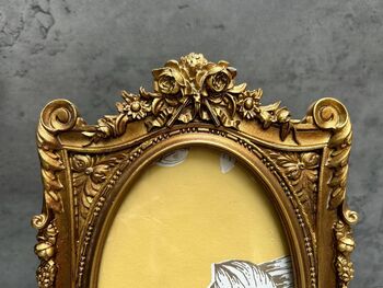 Vintage Gold Photo Frame 6x4 Floral Picture Frame Gift, 4 of 8