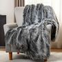 125 X 150cm Luxury Plush Faux Fur Fluffy Throw Blanket, thumbnail 4 of 10
