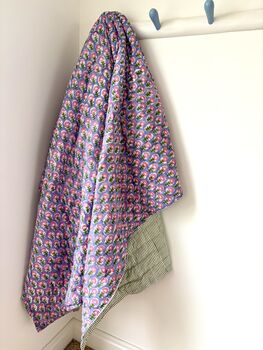 Luxury Reversible Block Print Quilt, 5 of 5