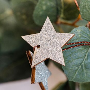 Glittery Star Fairy Lights, 4 of 7