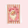 Happy Holidays Vintage Santa Christmas Card, thumbnail 1 of 4