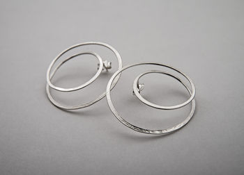 Gyra Silver Hoop Earrings, 6 of 8
