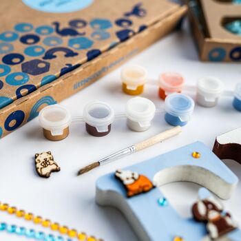 Personalised Paint Your Own Baby Animal Wooden Name, 8 of 12
