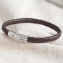 Personalised Men's Woven Vegan Bracelet With Clasp, thumbnail 4 of 8