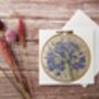 Agapanthus Flower Greeting Card, thumbnail 2 of 11