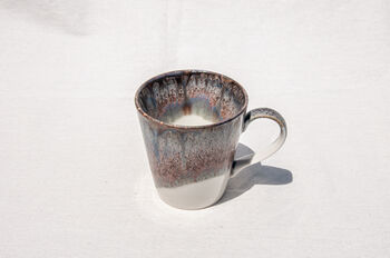Brown V Shaped Handmade Porcelain Mug, 7 of 8