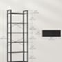 Six Tier Bookshelf Industrial Freestanding Bookcase, thumbnail 7 of 12
