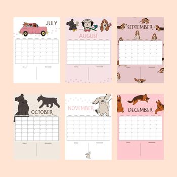 2026 Dog Lover Calendar Pink, 4 of 5