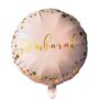 Mubarak Round Foil Balloon Pink And Gold, thumbnail 2 of 2