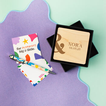 Personalised '&' Couples Coaster Set, 3 of 3