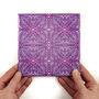 Pink Purple Geometric Rhododendron Flower Tiles, thumbnail 9 of 12