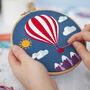 Hot Air Balloon Embroidery Kit, thumbnail 1 of 7